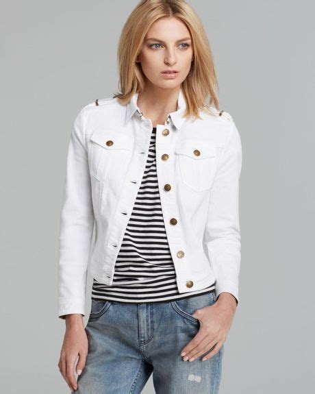 burberry white sport jacket|burberry jean jacket price.